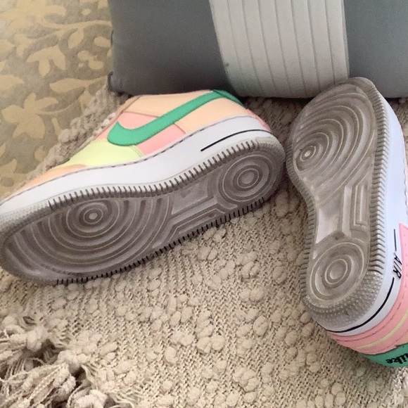 Nike W AF1 Shadow Air Force 1 Arctic Punch Pink Green Sneakers 💚💛💖💛 - Picture 9 of 12
